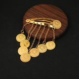 Omani Kurdish Coins Hair Clip, Wedding Bridal Hair Tiara