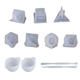 Silicone Mold Dice Fillet Square Triangle Digital Game 85LB
