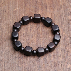Ebony Elastic Bracelet with Gift Bag