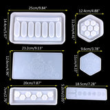 Rectangular Hexagon Dice Storage Box Epoxy Resin Mold DIY Craft Tools