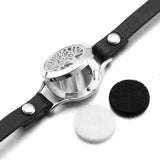 25mm Big Locket Aromatherapy Bracelet with Leather Band