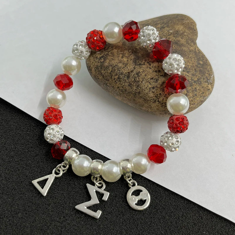 Greek Letters Charm Bracelet - Personalized Multi-Function Jewelry