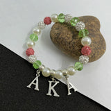 Greek Letters Charm Bracelet - Personalized Multi-Function Jewelry