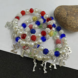 Greek Letters Charm Bracelet - Personalized Multi-Function Jewelry