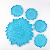 Wave Sunflower Love Coaster Mold Set