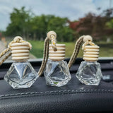 Car Perfume Pendant Mini Refillable Hanging Mirror Rearview Charm