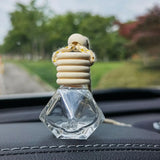 Car Perfume Pendant Mini Refillable Hanging Mirror Rearview Charm