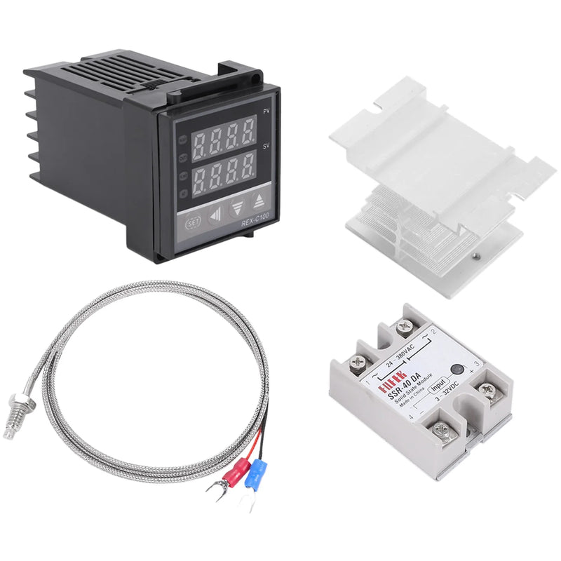 220V Temperature Controller + 40A + K Thermocouple Set