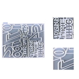 Irregular Numeral Clock Silicone Mold DIY Home Wall Decoration Craft