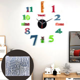 Irregular Numeral Clock Silicone Mold DIY Home Wall Decoration Craft