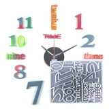 Silicone Mold Numeral Clock Epoxy Resin Mold Home Wall Decoration DIY Crafts