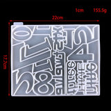 Silicone Mold Numeral Clock Epoxy Resin Mold Home Wall Decoration DIY Crafts