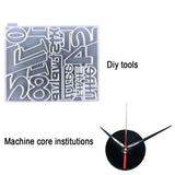Silicone Mold Numeral Clock Epoxy Resin Mold Home Wall Decoration DIY Crafts