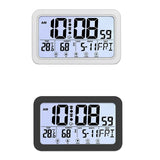 Digital Desktop Clock with Alarm, Time/Calendar/Temperature Display