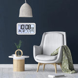 Digital Desktop Clock with Alarm, Time/Calendar/Temperature Display