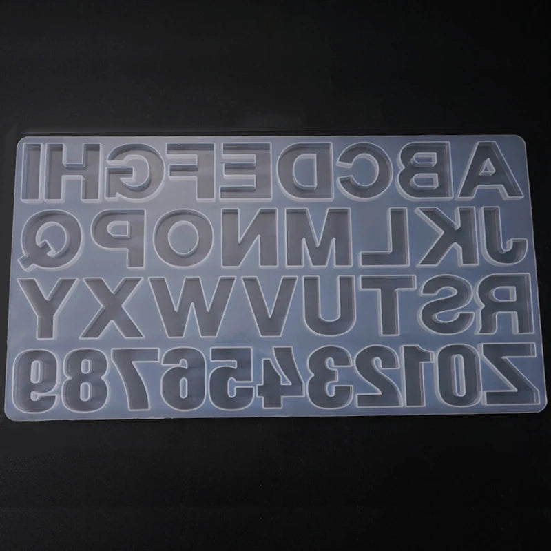 English Alphabet Epoxy Resin Molds for DIY Jewelry Making