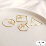 Dingbao 14K Geometric Shape Earrings DIY Jewelry Material