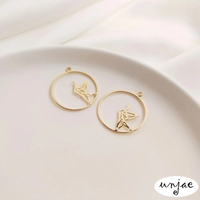 Dingbao 14K Geometric Shape Earrings DIY Jewelry Material