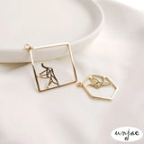 Dingbao 14K Geometric Shape Earrings DIY Jewelry Material