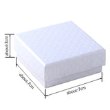 10Pcs Square Jewelry Box for Earrings Rings Necklaces Gift Paper