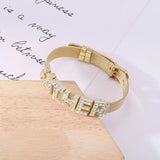 Alloy Plated Charm Mesh Bracelets For Women 10MM Stainless Steel Bangle