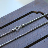 Sterling Silver Popcorn Chain Necklace for Women Men