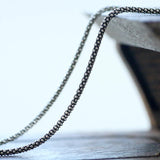 Sterling Silver Popcorn Chain Necklace for Women Men