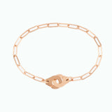 Dinh Van 925 Silver Handcuff Bracelet Menottes Hand Cuff For Women