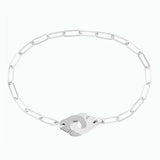 Dinh Van 925 Silver Handcuff Bracelet Menottes Hand Cuff For Women