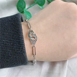 Dinh Van 925 Silver Handcuffs Adjustable Chain Menottes