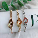 Dinh Van 925 Silver Handcuffs Adjustable Franch Chain Bracelet