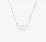 Dinh van 925 Silver Zircon Handcuffs Pendant Necklace
