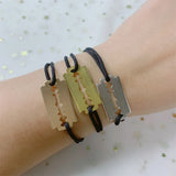 Dinh van Sterling Silver Razor Blade Bracelet Adjustable French Jewelry Gift