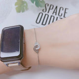 Dinh van 925 Silver Handcuffs Chain Bracelet Zircon Gem Jewelry
