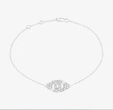 Dinh van 925 Silver Handcuffs Chain Bracelet Zircon Gem Jewelry