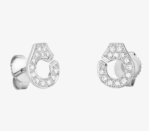 Dinh van Handcuffs Earrings 925 Sterling Silver