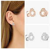 Dinh van Handcuffs Earrings 925 Sterling Silver