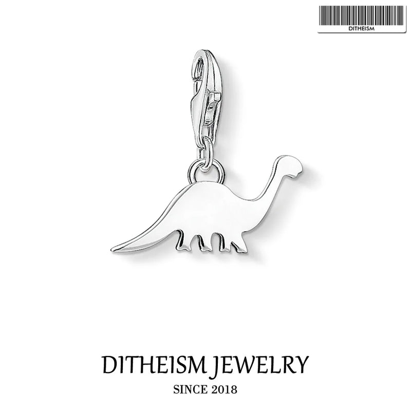 Dinosaur Charms Pendant 925 Sterling Silver Jewelry Gift Women Men
