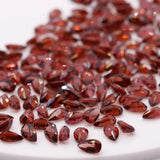 Natural Red Garnet Pear Cut Loose Gemstone 3*5mm