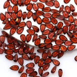 Natural Red Garnet Pear Cut Loose Gemstone 3*5mm