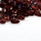 Natural Red Garnet Pear Cut Loose Gemstone 3*5mm