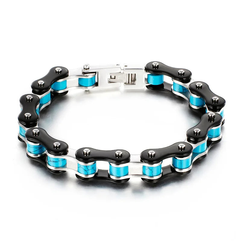 Stainless Steel Motorcycle Bracelet for Men