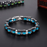 Stainless Steel Motorcycle Bracelet for Men