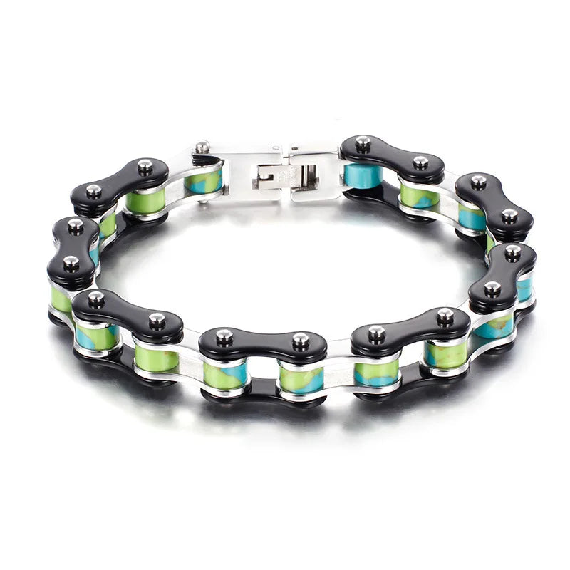 Stainless Steel Motorcycle Bracelet Men's Jewelry