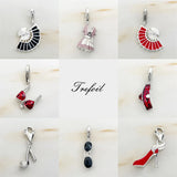 Dirndl Shoe Sunglasses Bikini Fan Charms Pendant 925 Silver