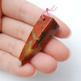 Warring States Red Agate Necklace Pendant 39x12mm