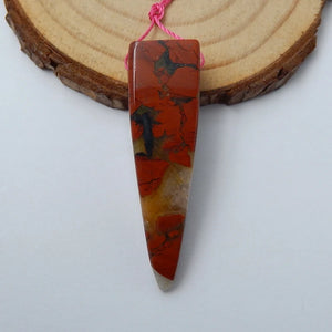 Warring States Red Agate Necklace Pendant 39x12mm