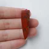 Warring States Red Agate Necklace Pendant 39x12mm