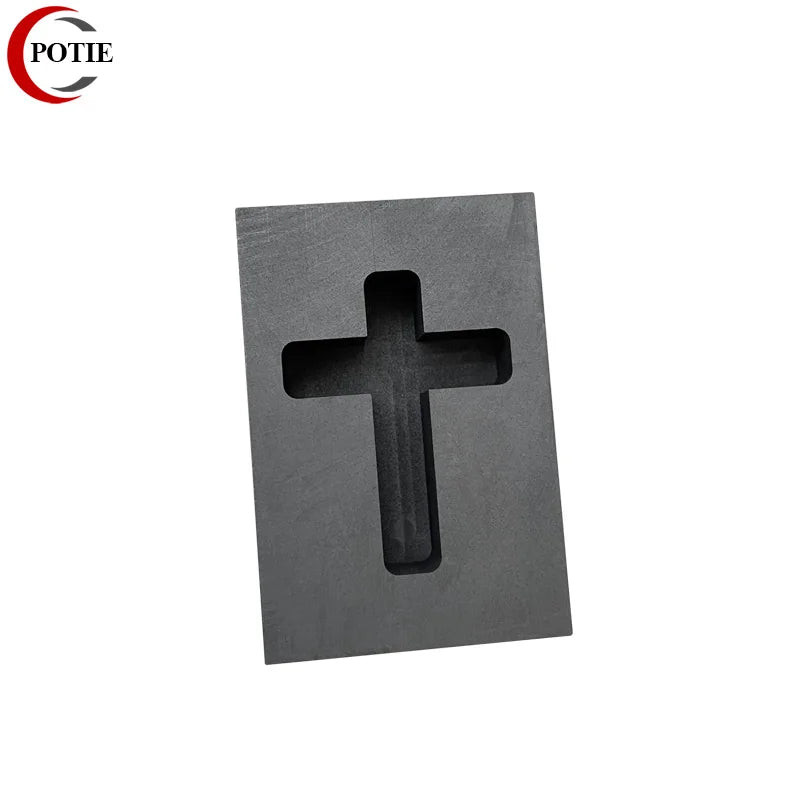 Graphite Ingot Bar Mold Cross Shape for Silver Casting Jewelry DIY Tool
