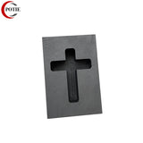 Graphite Ingot Bar Mold Cross Shape for Silver Casting Jewelry DIY Tool
